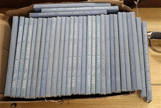 Igglesden (C.), A Saunter Through Kent, approx. 32 vols, blue cloth binding